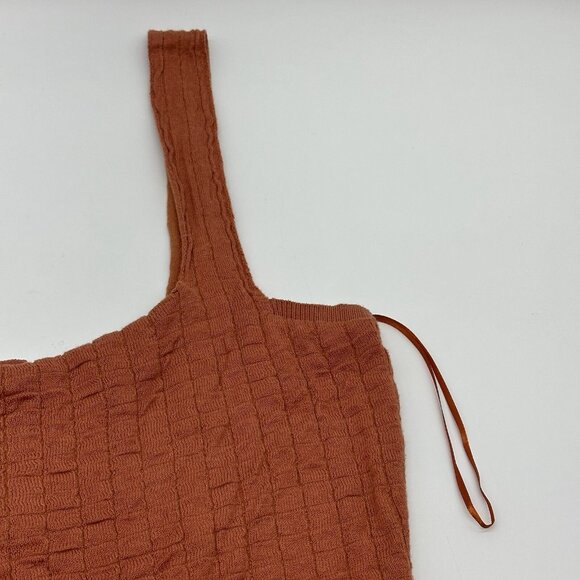 Free People Beach Short N Sweet Size Large Ambered Coral Sweater Minidress NWOT - Picture 11 of 13